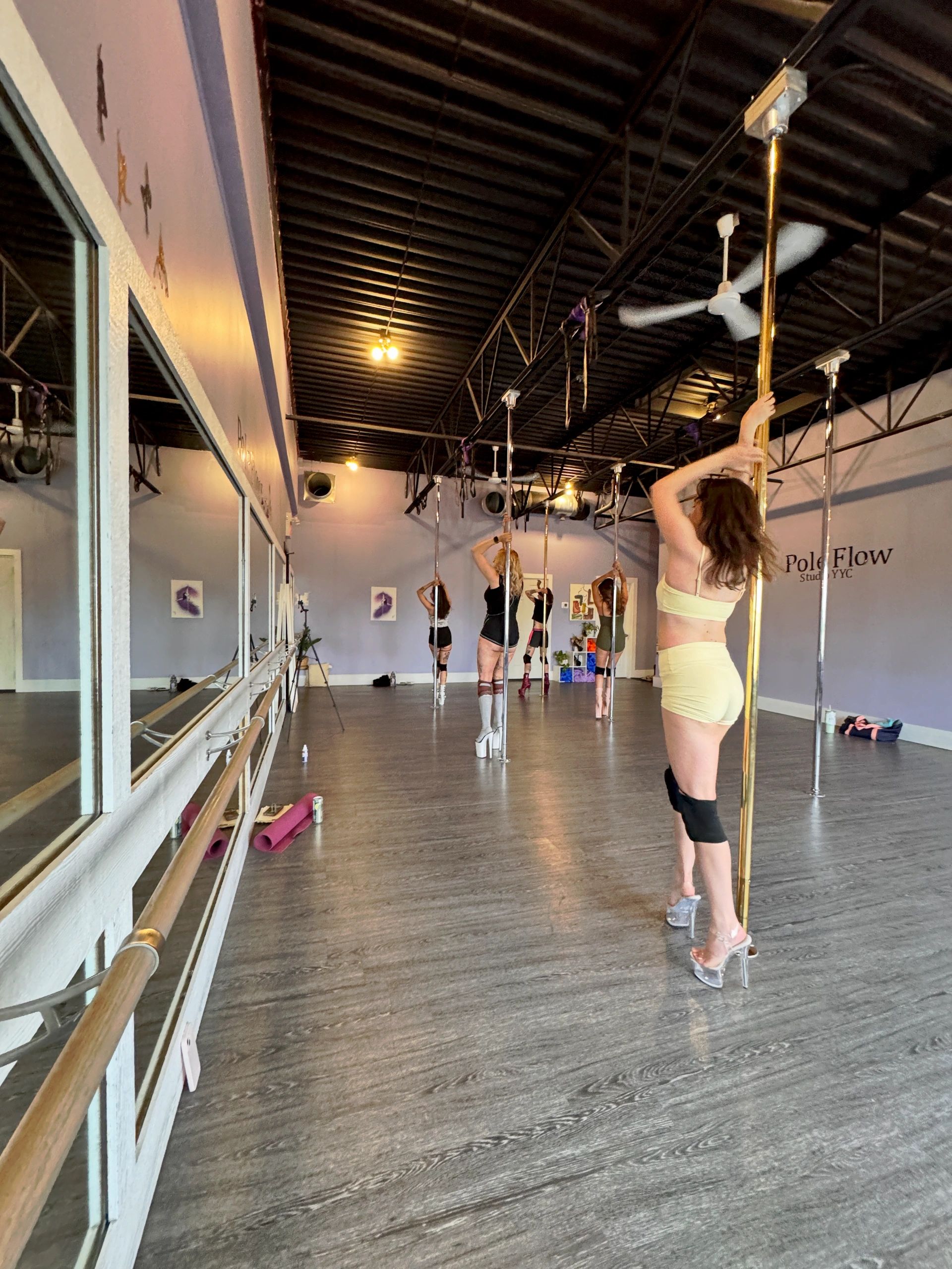 Pole Flow Studio YYC studio interior